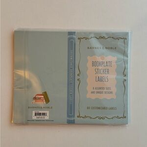 Barnes & Noble Blue Bookplate Sticker Labels